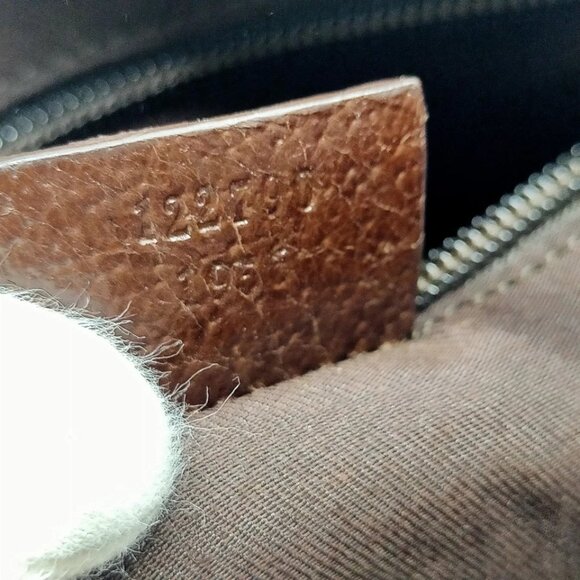 Gucci Shoulder Bag Brown Canvas 417-070325 - Picture 12 of 13
